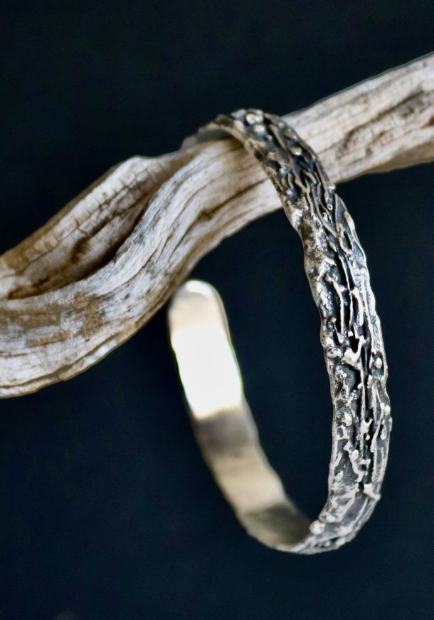 Bracelet Amalgame, bracelet en argent fait main par Maryjou