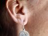 Boucles duelles, boucles d’oreilles en argent fait main par Maryjou — vue 2