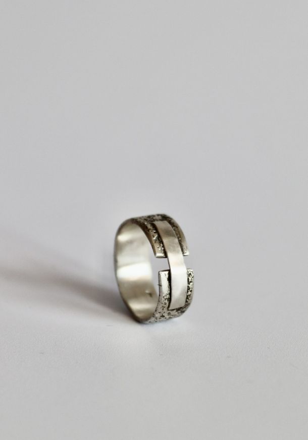 Bague Arka, bague en argent fait main par Maryjou