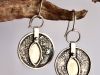 Boucles Phaos, boucles d’oreilles en argent fait main par Maryjou — vue 2
