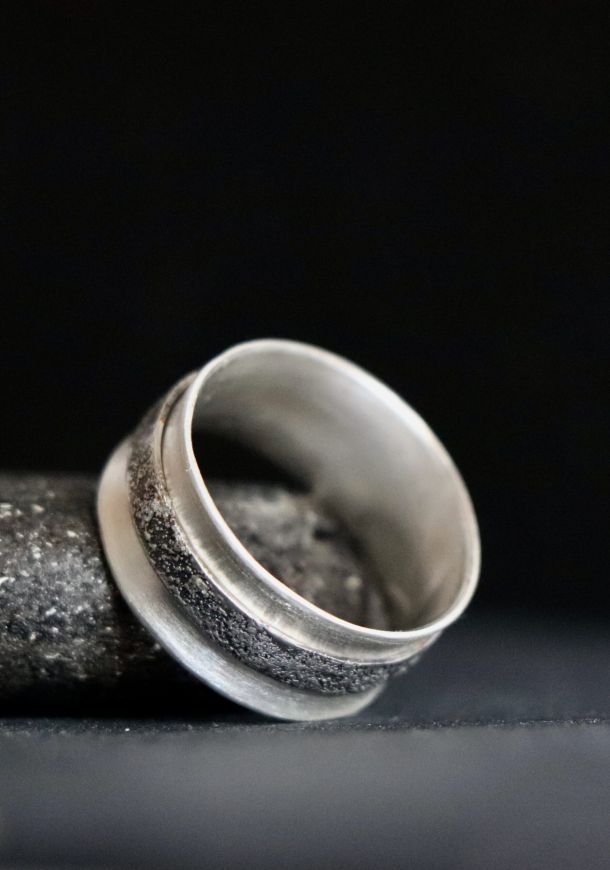 Bague bobyne, bague en argent fait main par Maryjou