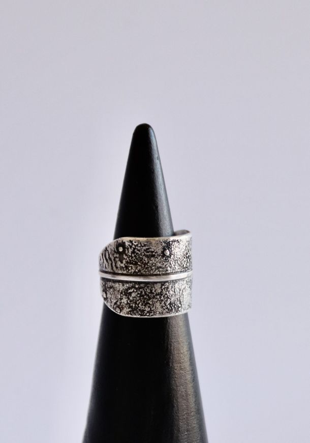 Bague ancrage, bague en argent fait main par Maryjou