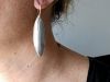 Boucles Elyne, boucles d’oreilles en argent fait main par Maryjou