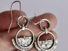 Boucles Equylibre, boucles d’oreilles en argent fait main par Maryjou — vue 4