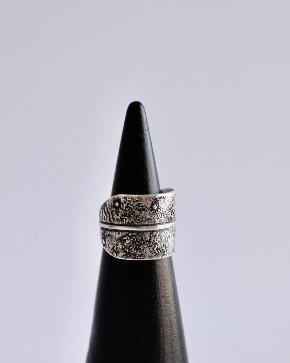 Bague ancrage, bague en argent fait main par Maryjou