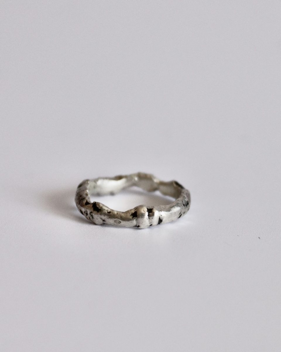 Bague Lelyane 3, bague en argent fait main par Maryjou