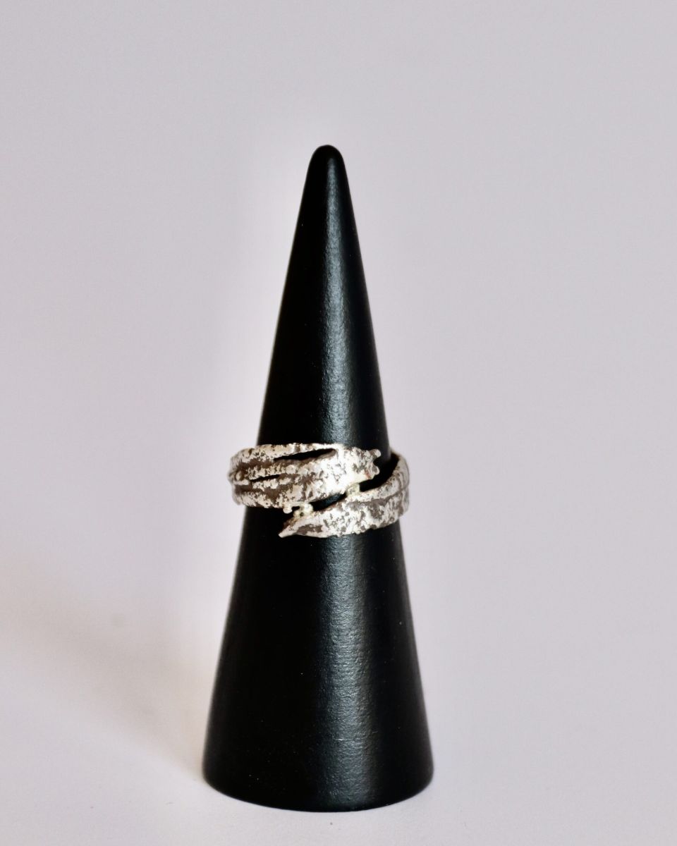 Bague elan, bague en argent fait main par Maryjou