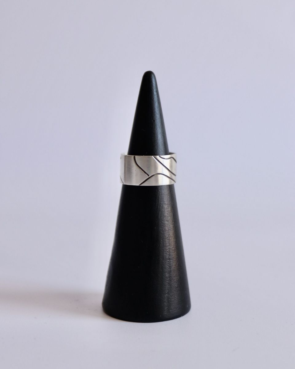 Bague sentier 6 Bague sentier, bague en argent fait main par Maryjou — vue 6