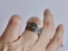 Bague parchemin, bague en argent fait main par Maryjou — vue 3