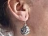 Boucles duelles, boucles d’oreilles en argent fait main par Maryjou