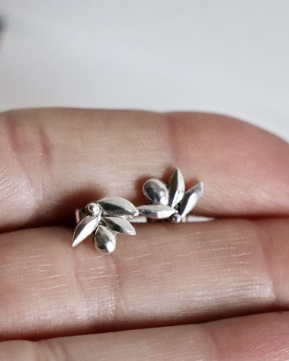 Boucles Azaria, boucles d’oreilles en argent fait main par Maryjou — vue 3